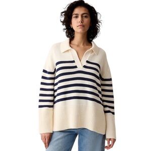 GAP 24/7 Split-Hem Polo Sweater
